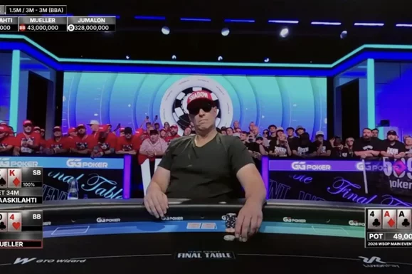Mesa final del Main Event de las WSOP 2026 Parte 2: Jumalon y Saaskilahti siguen en competencia