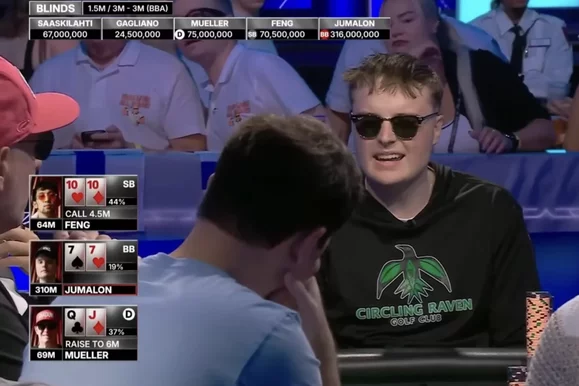 Manos destacadas de la mesa final: El inusual overcall con dieces de Han Feng