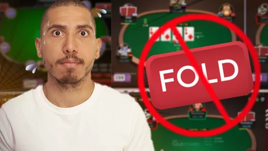 ¿Qué pasa si le quitan el botón de "fold" a un brasileño?