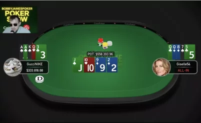 Giselle54 vs. GucciNIKE: El heads-up de PLO más caro de este invierno