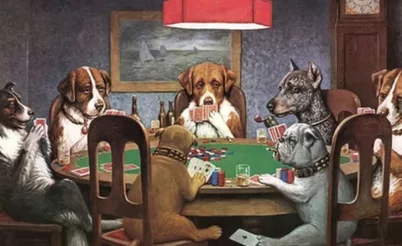 Todo lo que necesitas saber sobre la serie de cuadros “Dogs Play Poker”