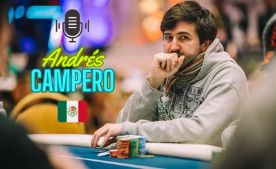 Andrés Campero: De un freeroll online a su mejor cobro en vivo en el WPT World Championship 2023